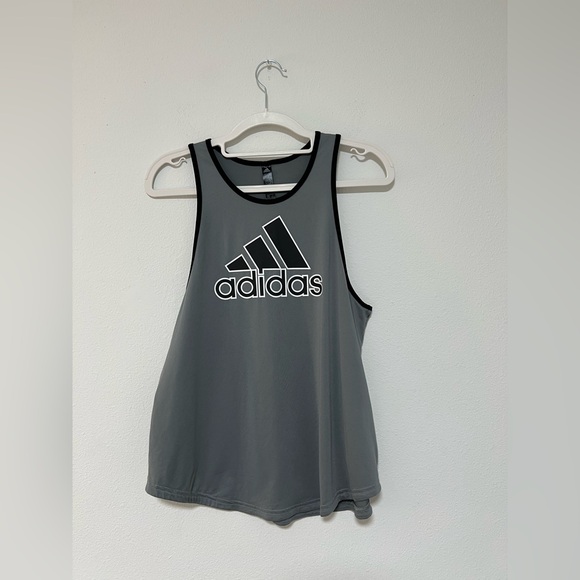 adidas Tops - Adidas Women's Gray Racerback Tank Top